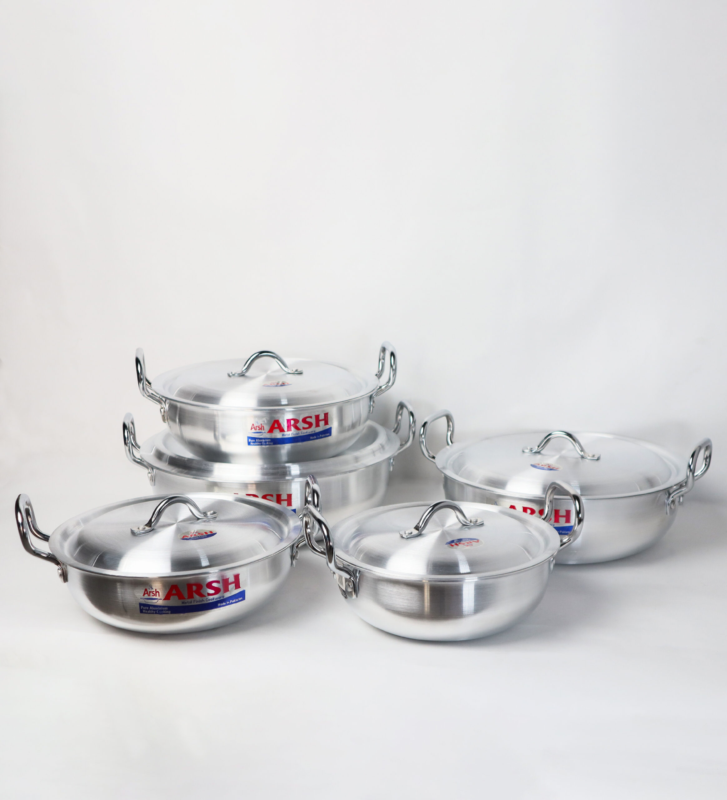 Cooking Pot Set with Lids